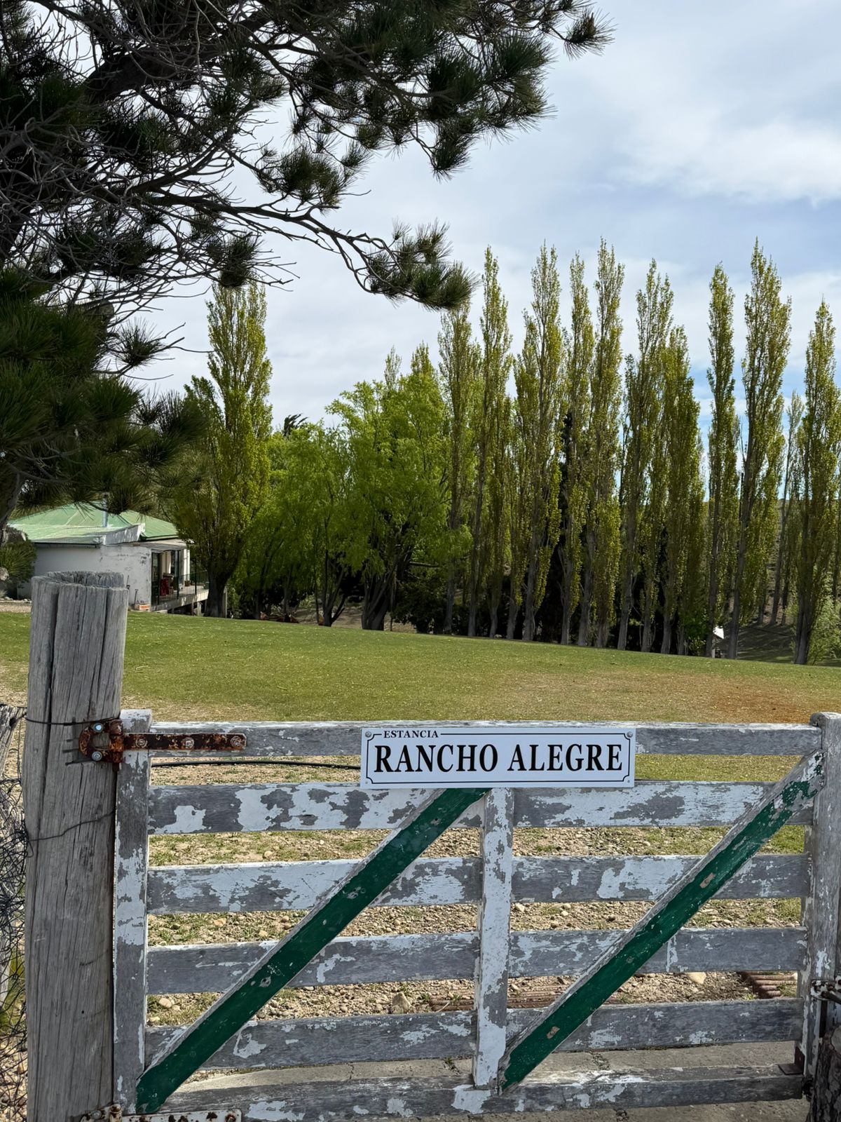 Bienvenida en la estancia